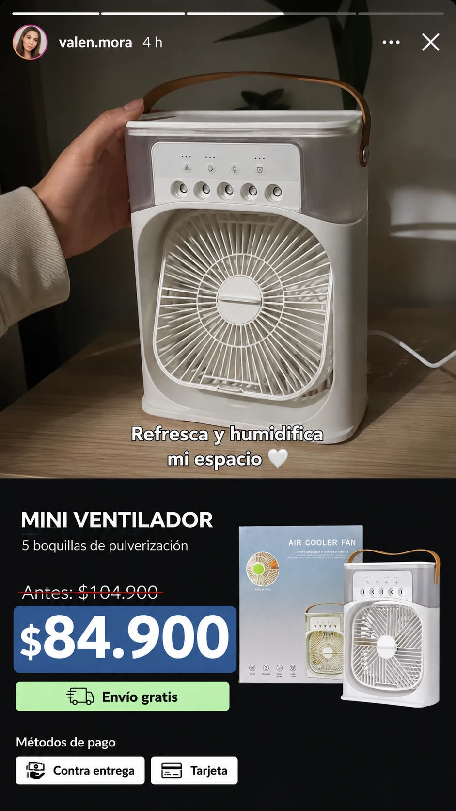 MINI VENTILADOR DE REFRIGERACIÓN
